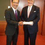 Ambassador Apichart with Mr. Jozef De Mey